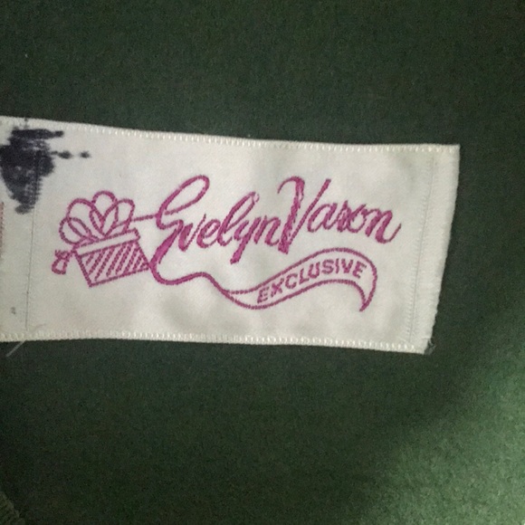 Vintage 40โs Evelyn Varon Green feather hat SZ S๐ - Picture 6 of 8